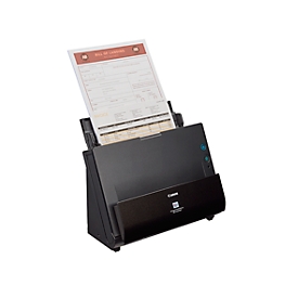 Scanner de documents DR-C225 II Canon, relié par câble, NB/couleur, USB, recto-verso, 600 dpi, 25 pages/minute, jusqu'à A4