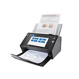 Scanner de documents FUJITSU N7100E, en réseau, n/b/couleur, USB, recto-verso, 200/300 dpi, 25 pages/min, jusqu'au format A4