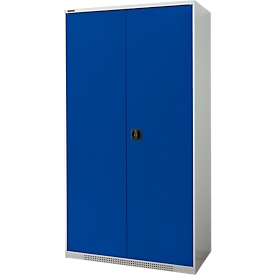 Schäfer Shop Armoire Genius pour charges lourdes FS, tôle d'acier, L 1055 x P 520 x H 1950 mm, 5 HC, gris clair/bleu enzyme, jusqu'à 1000 kg