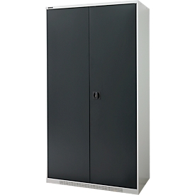 Schäfer Shop Armoire Genius pour charges lourdes FS, tôle d'acier, L 1055 x P 520 x H 1950 mm, 5 HC, gris clair/gris anthracite, jusqu'à 1000 kg