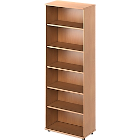 Schäfer Shop Étagère Genius TETRIS WOOD, 6 HC, hauteur incl. patins, L 800 mm, décor hêtre
