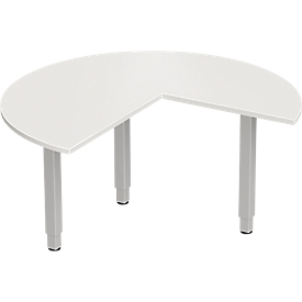 Schäfer Shop Genius aanbouwtafel ERGOSTYLE, 3/4 cirkel, uittrekbaar rechts of links, beuken decor/antraciet