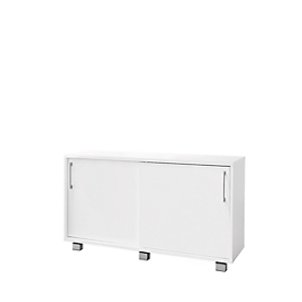 Schäfer Shop Genius Aparador SINCERO LINE con cajones y puertas, An 1200 mm x P 500 mm x Al 720 mm, blanco