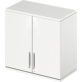 Schäfer Shop Genius Armario superior TETRIS WOOD, 2 AA, An 800 mm, con cerradura, blanco