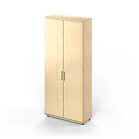 Schäfer Shop Genius Armoire à portes battantes TETRIS WOOD, 5 HC, hauteur incl. patins, L 1000 mm, décor érable