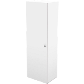 Schäfer Shop Genius Armoire-vestiaire TETRIS WALL, 1 étagère, charnière de porte côté gauche, l. 600 x P 440 x H 1880 mm, blanc