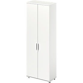 Schäfer Shop Genius Armoire-vestiaire TETRIS WOOD, 6 HC, H 2270 mm, hauteur (patins inclus), blanc 
