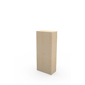 Schäfer Shop Genius Armoires à portes battantes TETRIS WALL, 5 hauteurs de classeur, charnière de porte côté droit, l. 800 x P 440 x H 1880 mm, coloris érable