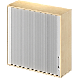 Schäfer Shop Genius Aufsatz-Querrolladenschrank TETRIS WOOD, 3 OH, B 1200 x T 421 x H 1110 mm, Ahorn-Dekor