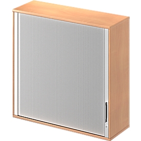 Schäfer Shop Genius Aufsatz-Querrolladenschrank TETRIS WOOD, 3 OH, B 1200 x T 421 x H 1110 mm, Buche-Dekor