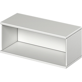 Schäfer Shop Genius Aufsatzregal TETRIS WOOD, 1 OH, B 1000, lichtgrau