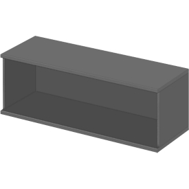 Schäfer Shop Genius Aufsatzregal TETRIS WOOD, 1 OH, B 1200, graphit