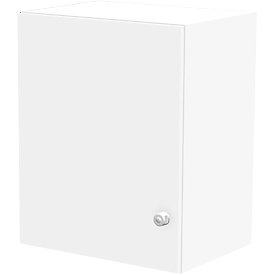 Schäfer Shop Genius Aufsatzschrank TETRIS WALL, 2 Ordnerhöhen, Türanschlag links, B 600 x T 440 x H 740 mm, weiss