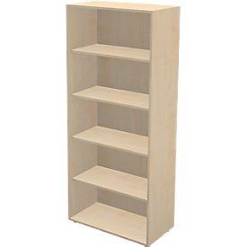 Schäfer Shop Genius Bibliothèque TETRIS WALL, 5 HC, L 800 x P 420 x H 1880 mm, décor érable
