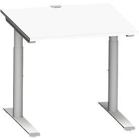 Schäfer Shop Genius Bureau MODENA FLEX, 800 x 800 mm, blanc