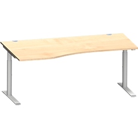 Schäfer Shop Genius bureau MODENA FLEX, aanbouw links, esdoorn