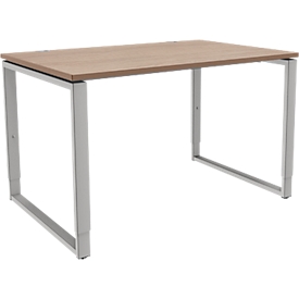 Schäfer Shop Genius bureau Modena Flex, in hoogte verstelbaar, rechthoekige vorm, beugelvoet, breedte 1200 mm, eiken decor