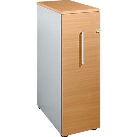 Schäfer Shop Genius Caisson haut, l. 435 x P 800 x H 1296 mm, coloris hêtre/alu blanc 