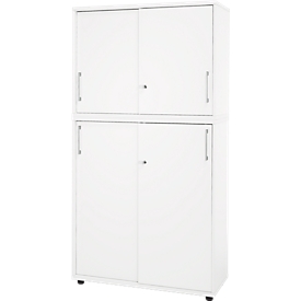 Schäfer Shop Genius Combinaison d'armoires TETRIS WOOD, avec 5 hauteurs de dossiers, espace pour jusqu'à 60 dossiers standard, blanc 