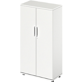 Schäfer Shop Genius draaideurkast TETRIS WOOD, 4 OH, hoogte incl. glijders, B 800 mm, wit