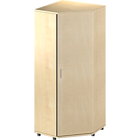 Schäfer Shop Genius Eckschrank TETRIS WOOD, 5 OH, B 800 x H 1910 mm, Höhe inkl. Gleiter, Ahorn-Dekor