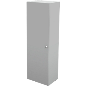 Schäfer Shop Genius Flügeltürenschrank TETRIS WALL, 5 Ordnerhöhen, Türanschlag links, B 600 x T 440 x H 1880 mm, lichtgrau