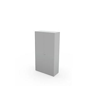 Schäfer Shop Genius Flügeltürenschrank TETRIS WALL, 5 Ordnerhöhen, Türanschlag rechts, B 1000 x T 440 x H 1880 mm, lichtgrau