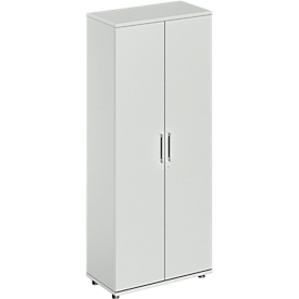 Schäfer Shop Genius Flügeltürenschrank TETRIS WOOD, 5 OH, Höhe inkl. Gleiter, B 800 mm, weiß
