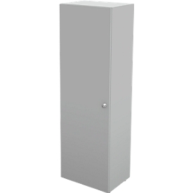 Schäfer Shop  Genius Garderobekast TETRIS WALL, 1 legbord, deuraanslag links, B 600 x D 440 x H 1880 mm, lichtgrijs