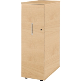 Schäfer Shop Genius Hochcontainer TETRIS WOOD, 3 Schübe + 1 Utensilienauszug, B 424 x T 803 x H 1296 mm, Ahorn
