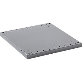 Schäfer Shop Genius legbord FS, voor FS kasten, gegalvaniseerd staal, B 484 x D 486 x H 30 mm, tot 50 kg