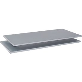 Schäfer Shop Genius Legborden voor TETRIS SOLID-schuifdeurschroeven B 1200 mm/kruisrolluikschroeven B 800 mm, wit aluminium, 2 stuks