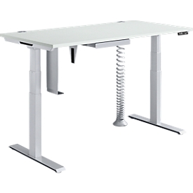 Schäfer Shop Genius Offre complète MODENA FLEX 5 pièces, bureau réglable en hauteur électriquement, support PC 