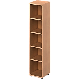 Schäfer Shop Genius open kast TETRIS WOOD, 5 OH, hoogte incl. glijders, B 400 mm, beuken afwerking 