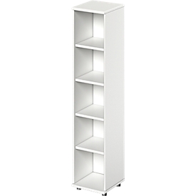 Schäfer Shop Genius open kast TETRIS WOOD, 5 OH, hoogte incl. glijders, B 400 mm, wit 