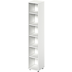Schäfer Shop Genius open kast TETRIS WOOD, 6 OH, hoogte incl. glijders, B 400 mm, wit