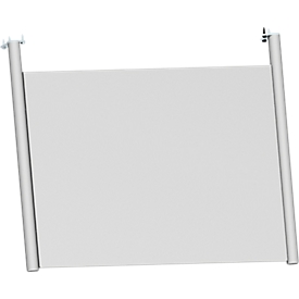 Schäfer Shop Genius Panneau arrière, pour bureau L 800 mm, H 466 mm, aluminium blanc