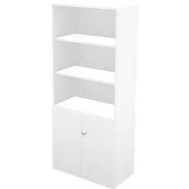 Schäfer Shop Genius Regal-Schrank-Kombination TETRIS WALL, 5 Ordnerhöhen, B 800 x T 440 x H 1880 mm, weiß