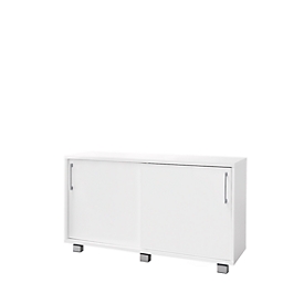 Schäfer Shop Genius Sideboard mit Schüben und Türen, B 1200 x T 500 x H 720 mm, weiß