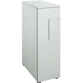 Schäfer Shop Genius Tall file cabinet, W 435 x D 800 x H 1296 mm, luminous grey/light grey