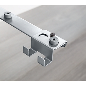 Schäfer Shop  Genius Tassenhaak voor bureautafel PLANOVA ERGOSTYLE, blank aluminium