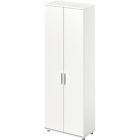 Schäfer Shop Genius TETRIS WOOD armario con puertas batientes, 6 OH, altura incl. deslizantes, A 800 mm, blanco