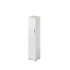 Schäfer Shop Genius TETRIS WOOD hinged door cupboard, 5 AA, W 400 x D 421 x H 1910 mm, height incl. slider, left door