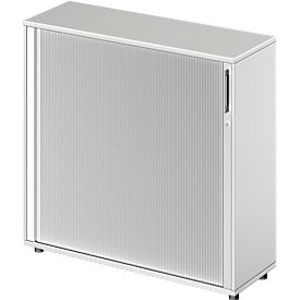Schäfer Shop Genius TETRIS WOOD rolluikkast, 3 OH, B 1200 mm, hoogte incl. glijders, lichtgrijs