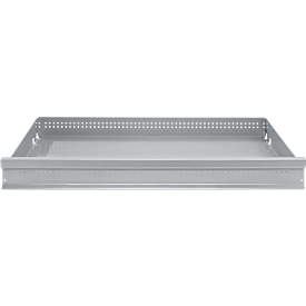 Schäfer Shop Genius Tiroir FS, tôle d'acier, L 1281 x P 592 x H 100 mm, aluminium blanc, jusqu'à 50 kg