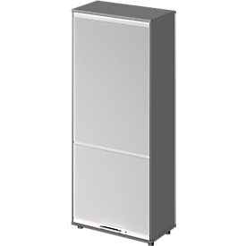 Schäfer Shop Genius verticale rolluikkast TETRIS WOOD, 4,5 OH, H 1910 mm, hoogte incl. glijders, grafiet