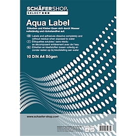 Schäfer Shop Genius wateroplosbare etiketten HydroClean, 48,3 x 16,5 mm