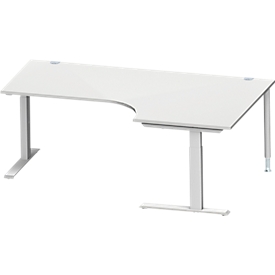 Schäfer Shop Genius Winkelschreibtisch MODENA FLEX 90°, C-Fuß-Rechteckrohr, B 2000 mm, Ansatz rechts,