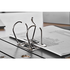 SCHÄFER SHOP Ordner, DIN A4, Rückenbreite 80 mm, schwarz