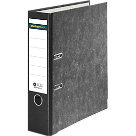 SCHÄFER SHOP Ordner, DIN A4, Rückenbreite 80 mm, schwarz